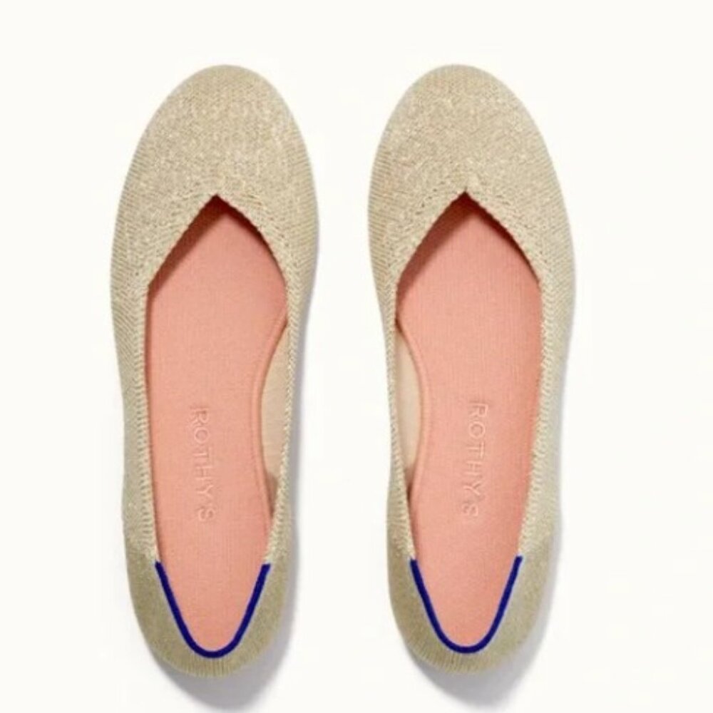 Rothy's 9.5 - light gold ballet flats